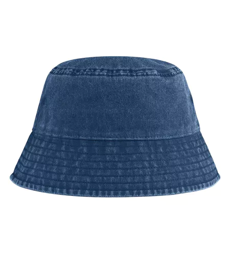 Bob Motif Rétro Adulte Vieux Denim Beechfield