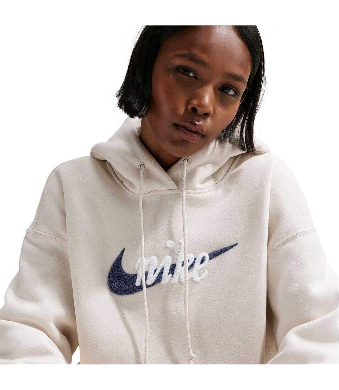 Sweat À Capuche Chenille Femme Bleu Nike-4