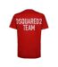 Unisex Adult Team Logo Cool Fit T-shirt Red Diesel-2