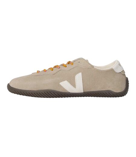 Baskets Jitsu En Cuir Col Rembourré Femme Taupe Veja