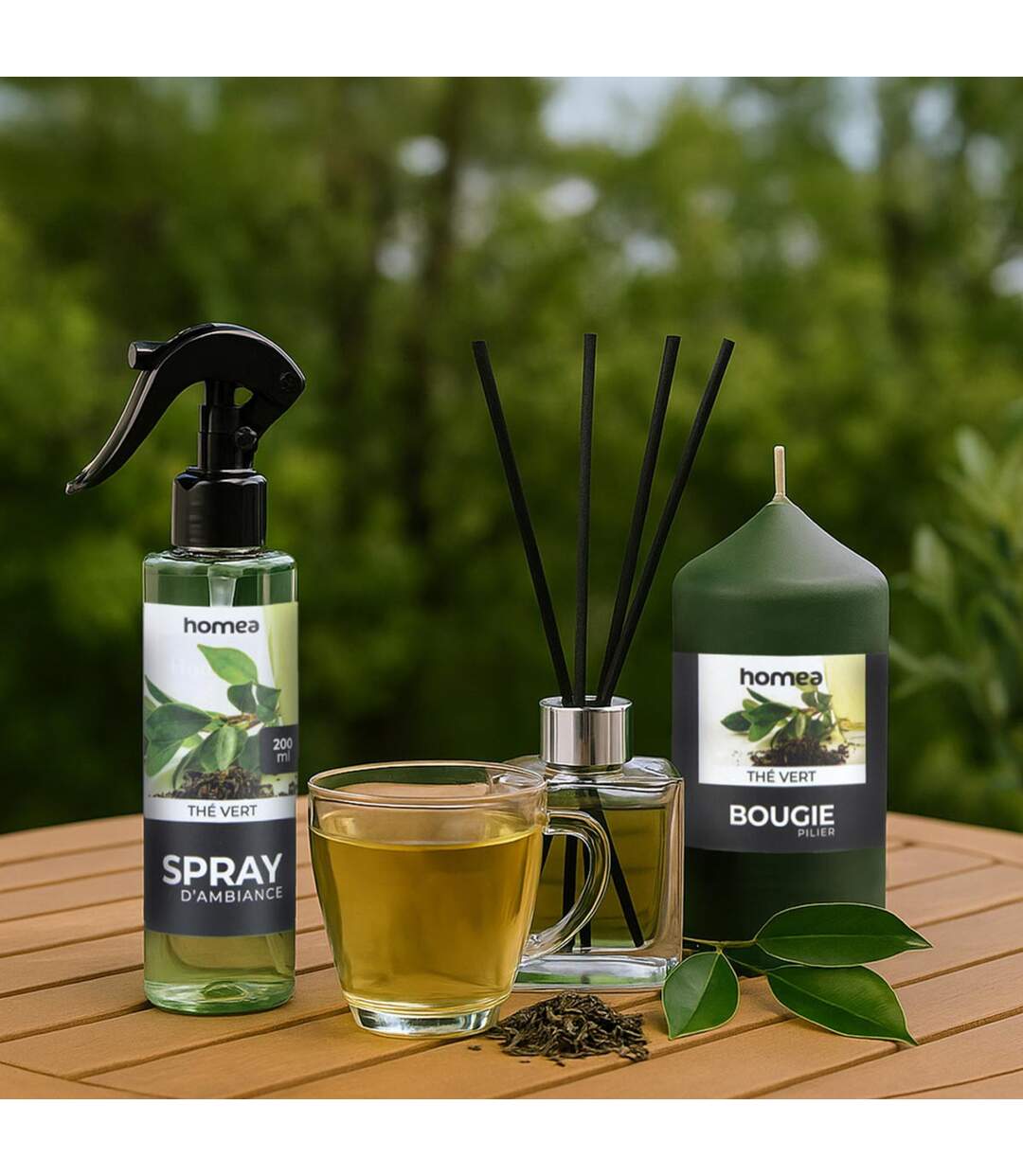 Bougie Verrine Parfumée Essentiel II 8cm Thé Vert-3