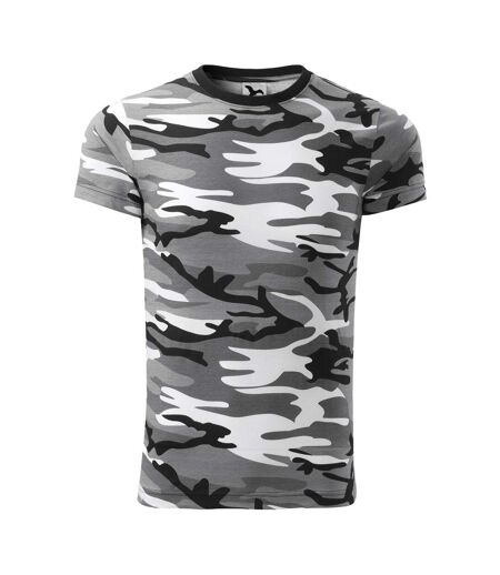 T-shirt Motif/style Camouflage Homme Gris Malfini