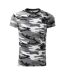 T-shirt Motif/style Camouflage Homme Gris Malfini-1