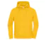 Sweat à capuche zippé oversize unisexe - 8043 - jaune tournesol-1