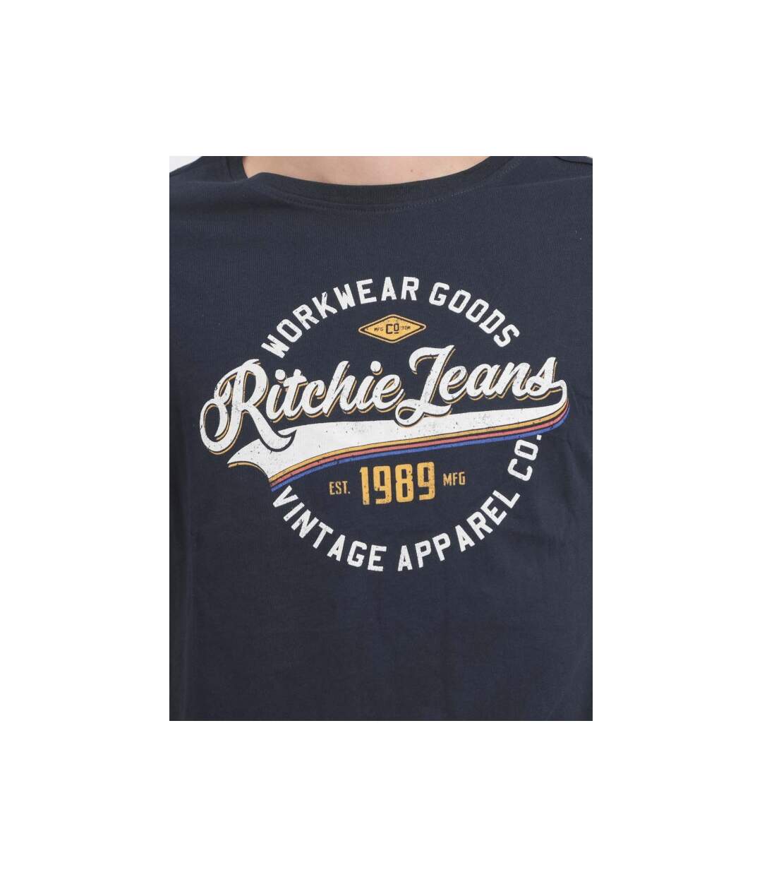 T-shirt col rond pur coton JONAK-3