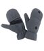 Unisex Adult Fingerless Gloves Grey Result-1