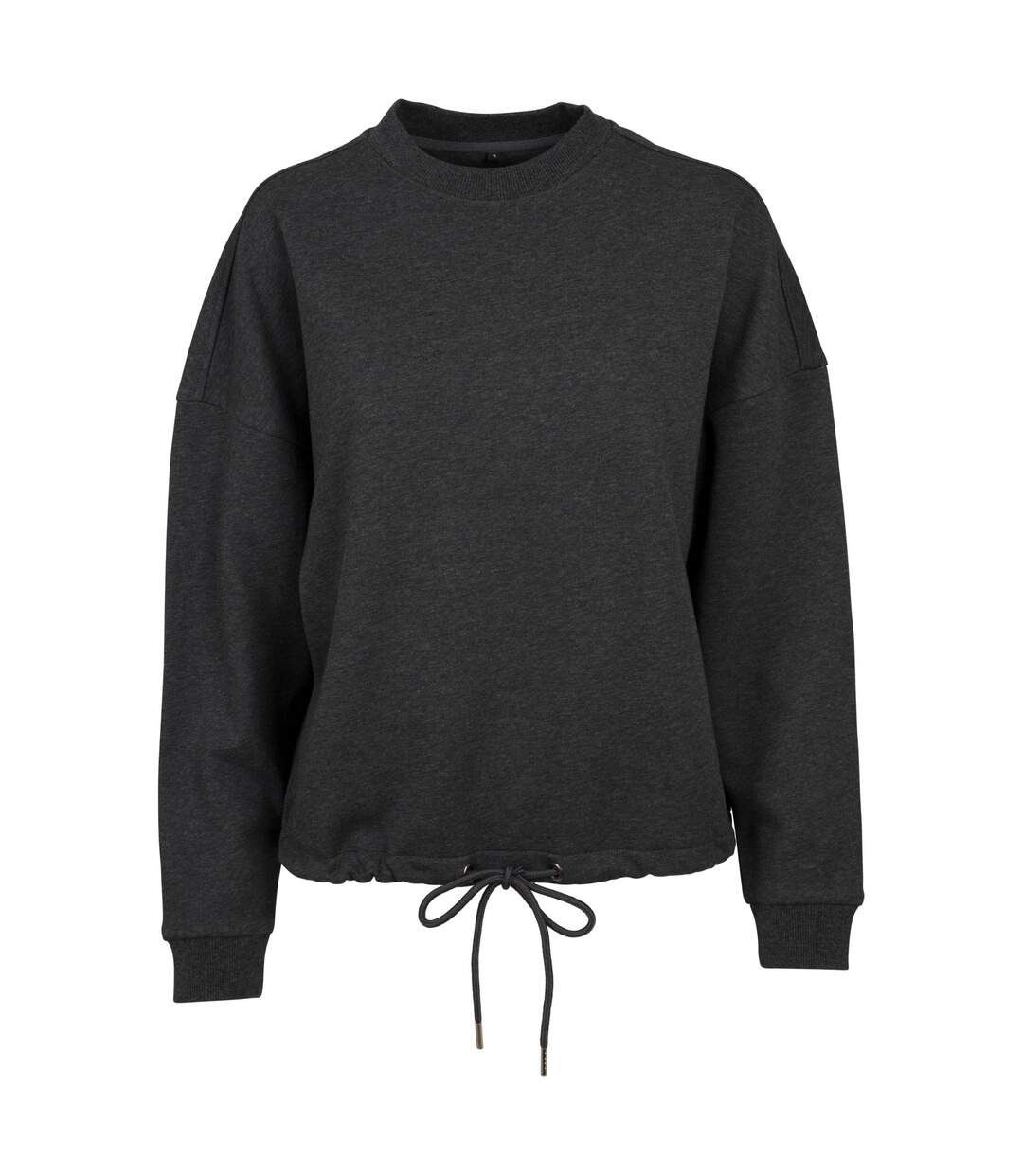 Sweat À Capuche Femme Charbon Chiné Build Your Brand-1