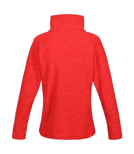 Regatta Womens/Ladies Kizmitt Marl Half Zip Fleece Top (Code Red) - UTRG8447