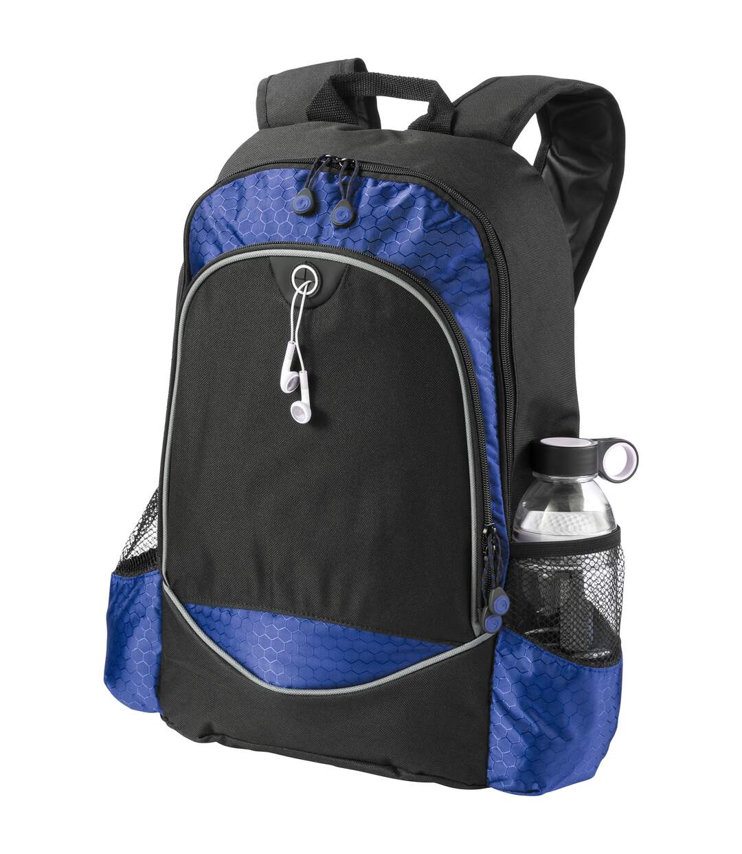 Bullet Benton 15in Laptop Backpack (Solid Black/Royal Blue) (33 x 13.9 x 45 cm) - UTPF1333-1