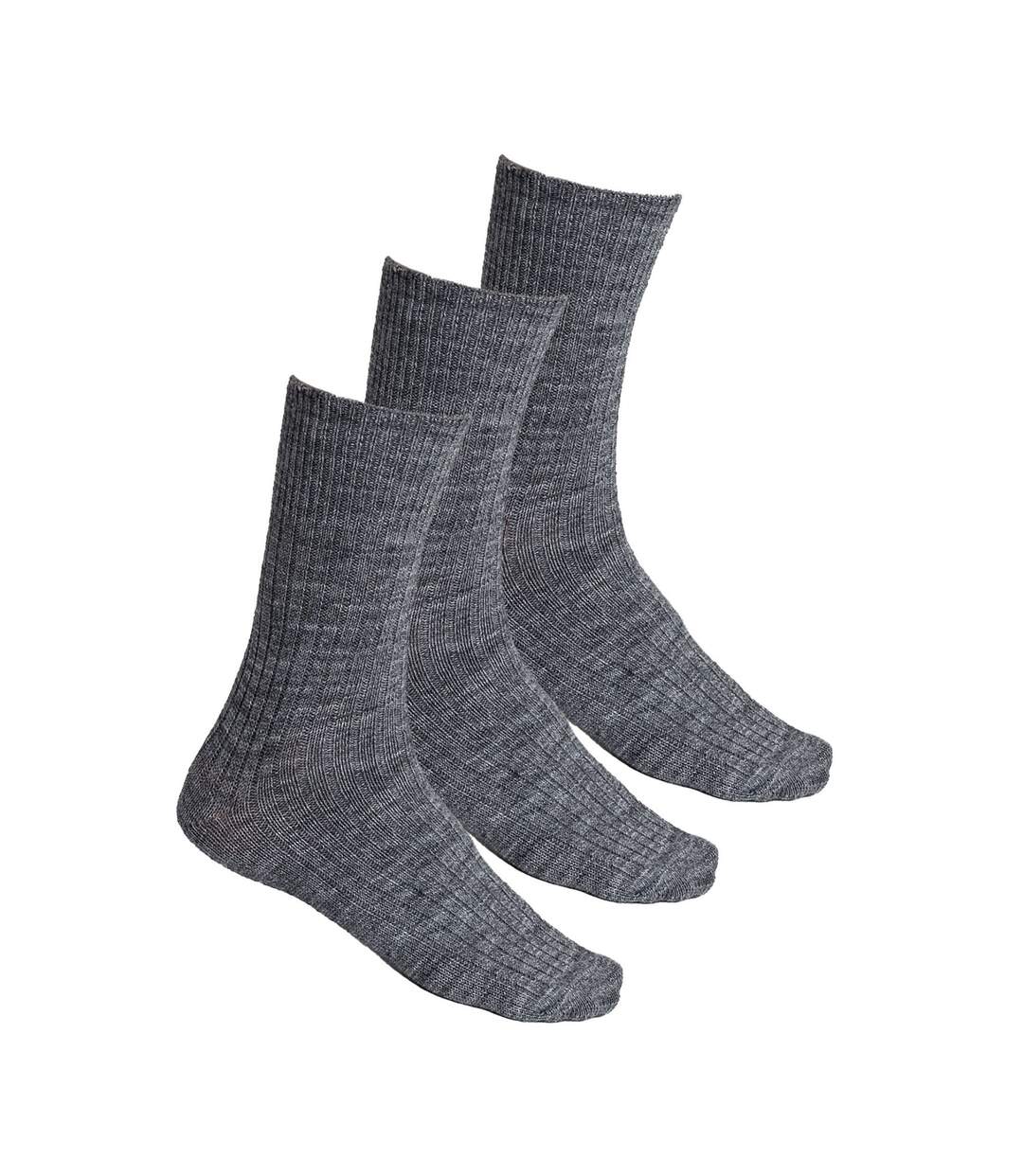 3 Pairs Ladies Alpaca Wool Winter Cushioned Thick Boot Socks-1