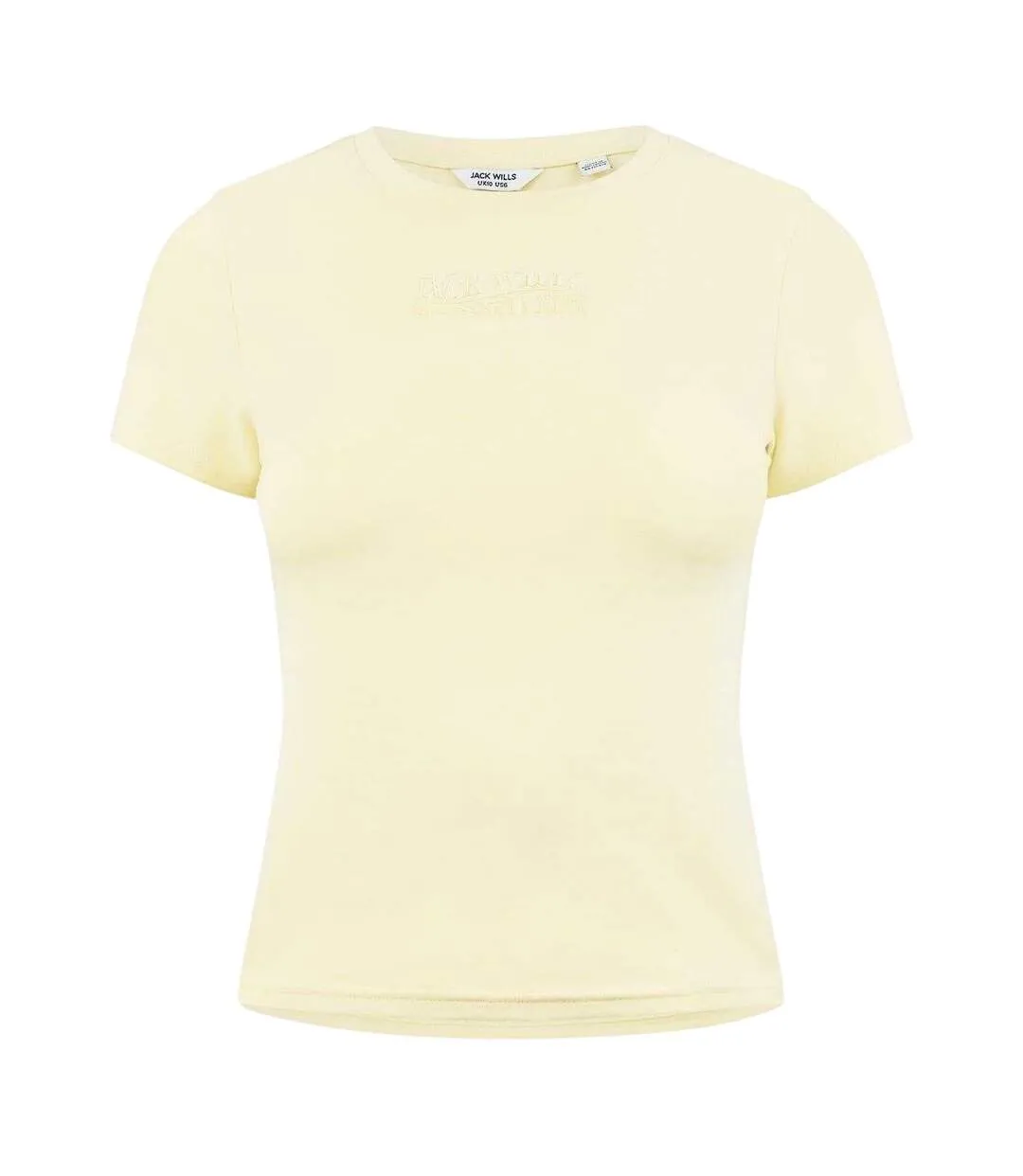 T-shirt Motif/style Brodé Femme Jaune Beurre Jack Wills-2