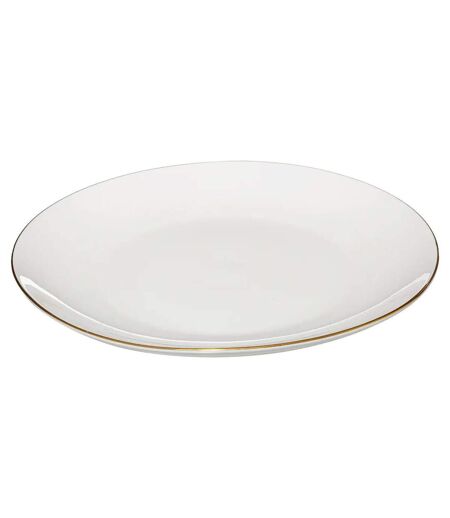 Lot de 6 Assiettes Plates Petit Salon 27cm Blanc