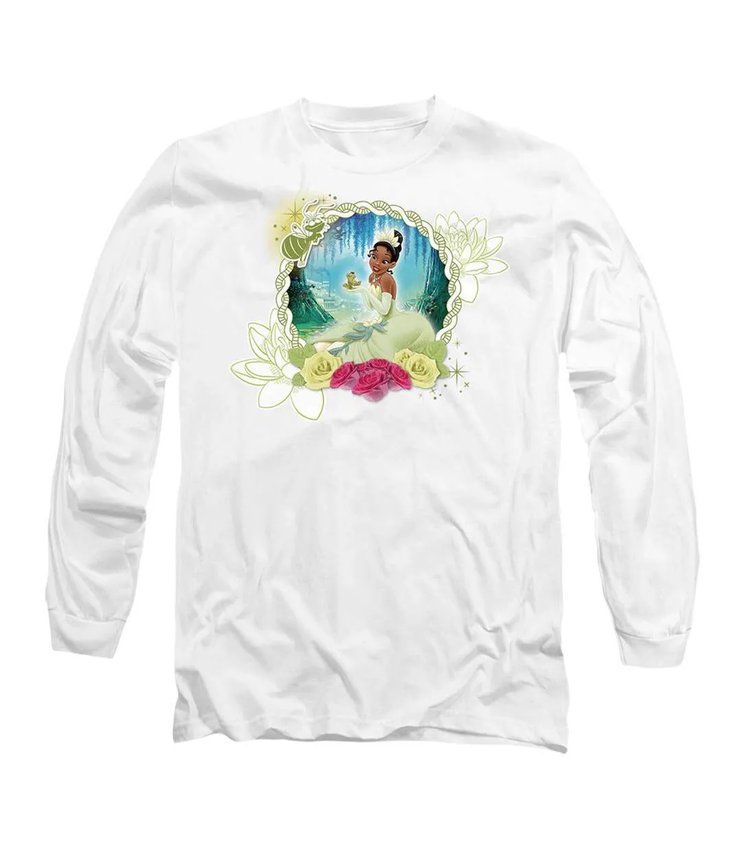 T-shirt bayou beauty adulte blanc The Princess and the Frog-1