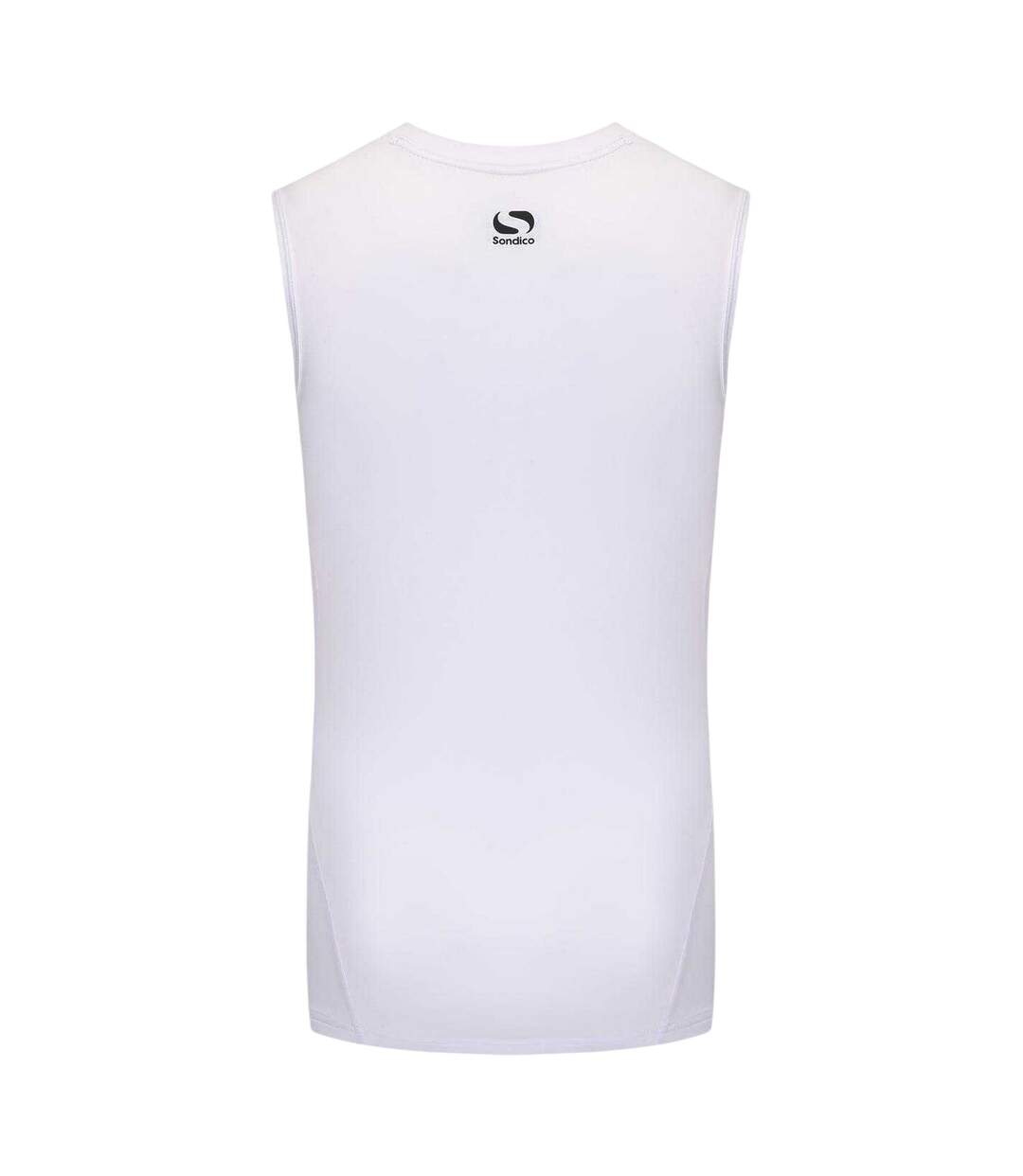 Mens Performance Sleeveless Base Layer Top White Sondico-2
