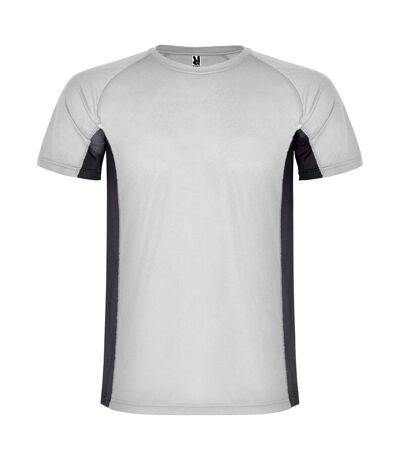 T-shirt shanghai homme blanc / anthracite Roly