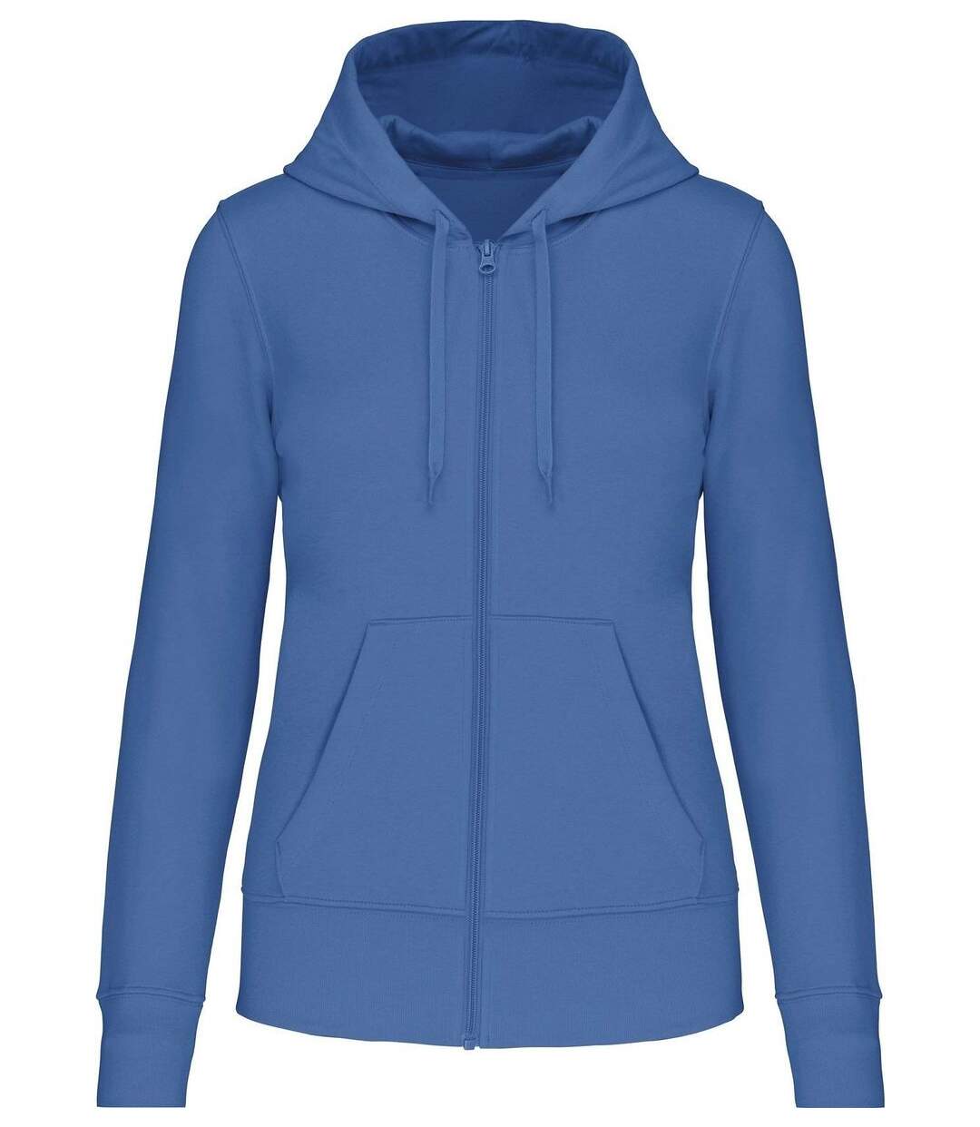 Sweat à capuche zippé écoresponsable - femme - K4031 - bleu roi