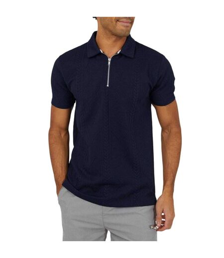 Polo Homme Bleu Marine Foncé Brave Soul