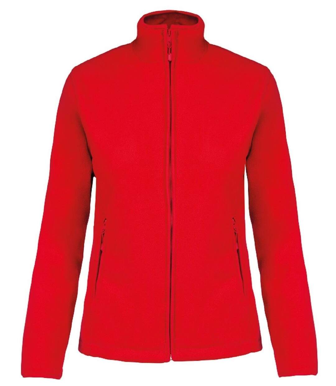 Veste micropolaire zippée - Femme - K907 - rouge