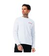 Hype Mens Statue Long-Sleeved T-Shirt (White/Orange)