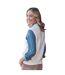 Womens/ladies Textured Crew Neck Waistcoat Cream WoolOvers-2