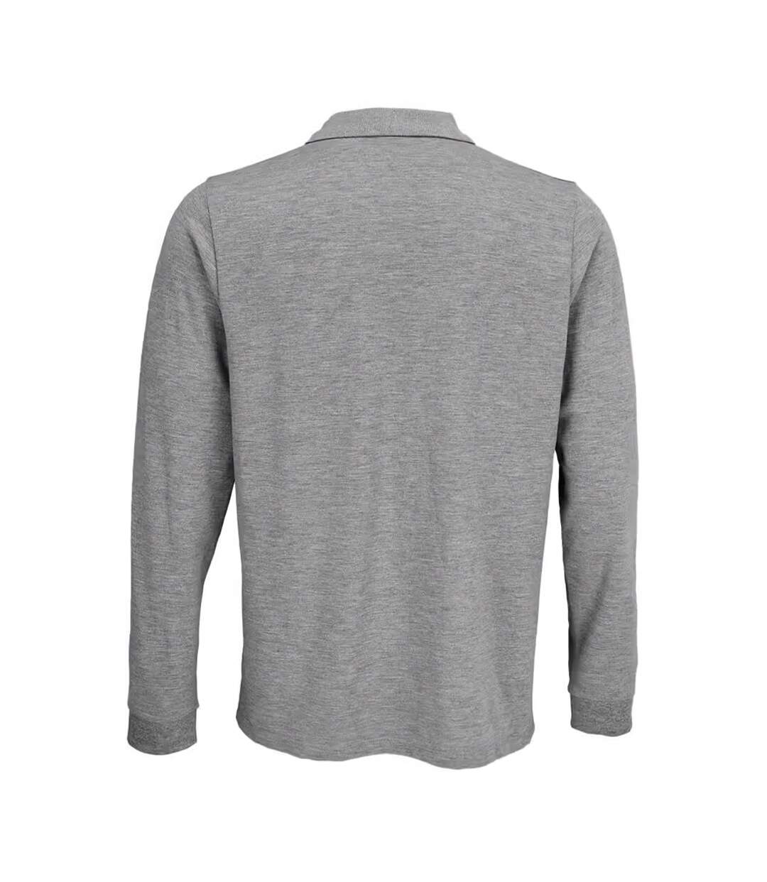 Polo Adulte Gris Chiné SOLS-2