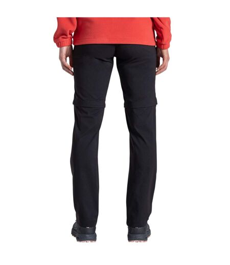Womens/ladies Kiwi Pro Iii Convertible Trousers Black Craghoppers