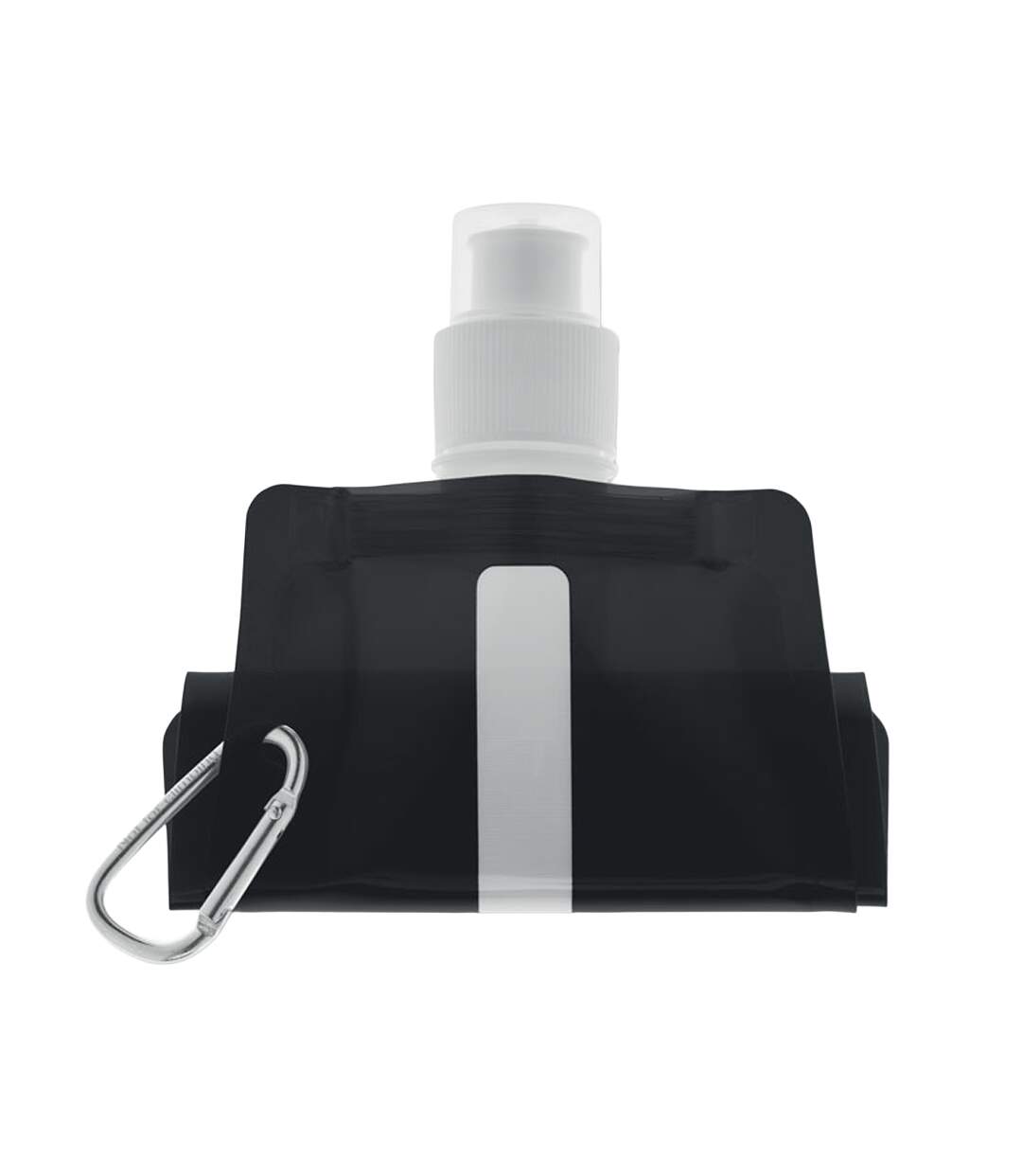 Gates plain foldable 480ml water bottle one size black MidOcean-3