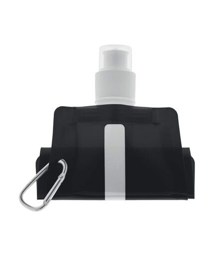 Gates plain foldable 480ml water bottle one size black MidOcean