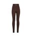 Womens/ladies Train Tight Leggings Espresso Brown Puma-3