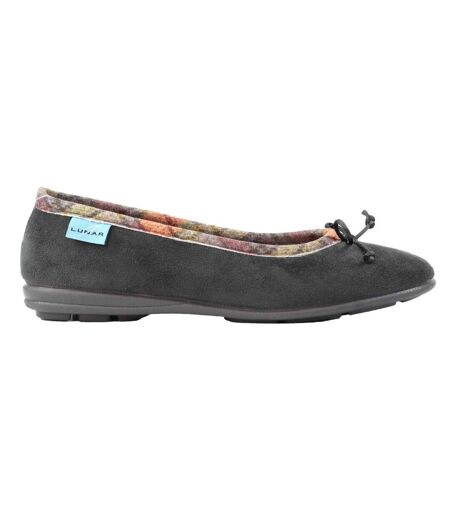Chaussons Motif/style Nœud Femme Gris Lunar