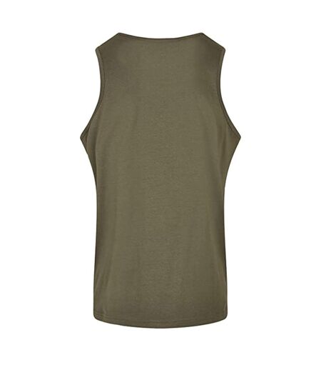 Build Your Brand Mens Basic Tank Top (Olive)