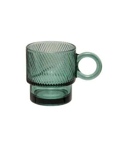 Lot de 6 Mugs en Verre Lorène 30cl Émeraude