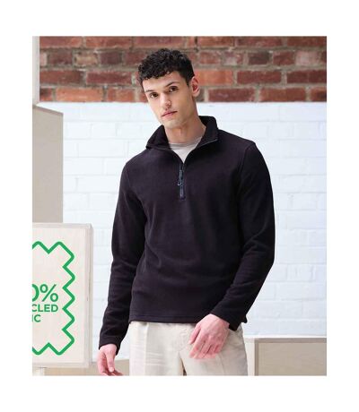 Regatta Mens Honestly Made Recycled Half Zip Fleece (Black) - UTPC4284