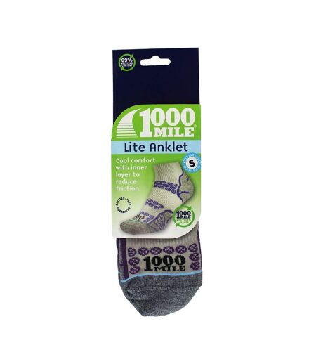 Ladies Lite Double Layer Anklet Socks - 1 Pack Repreve Socks for Women