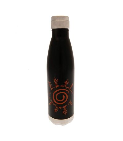 Naruto: Shippuden Icon Thermal Flask (Black/Silver/Orange) (One Size) - UTTA8904