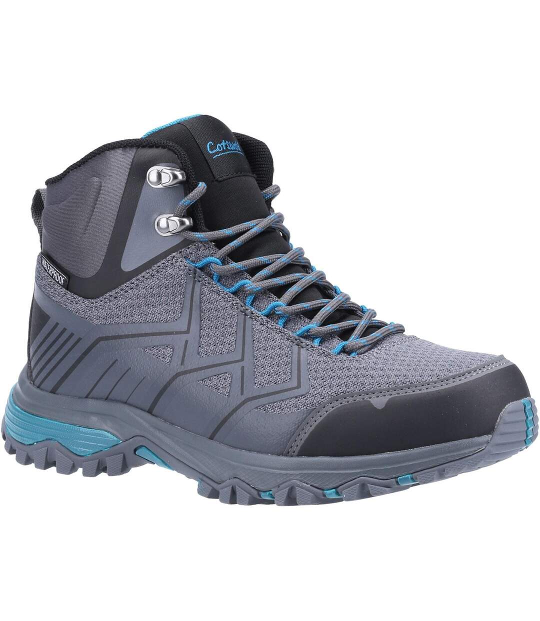 Womens/ladies wychwood hiking boots grey/blue Cotswold-1