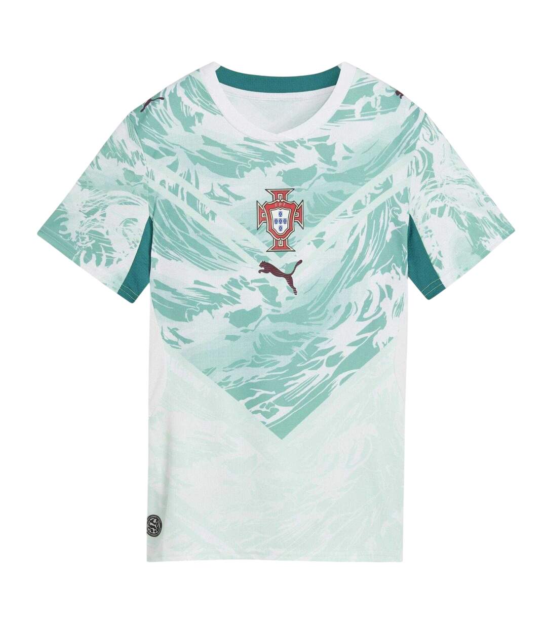 Womens/ladies World Cup 2026 Portugal Fc Away Shirt White Green Puma-2