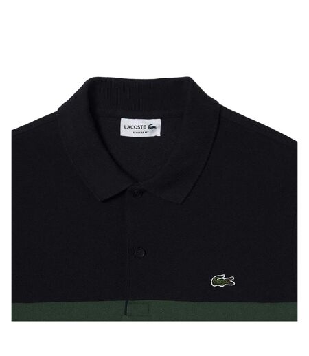 Polo noir/vert homme lacoste ph1470