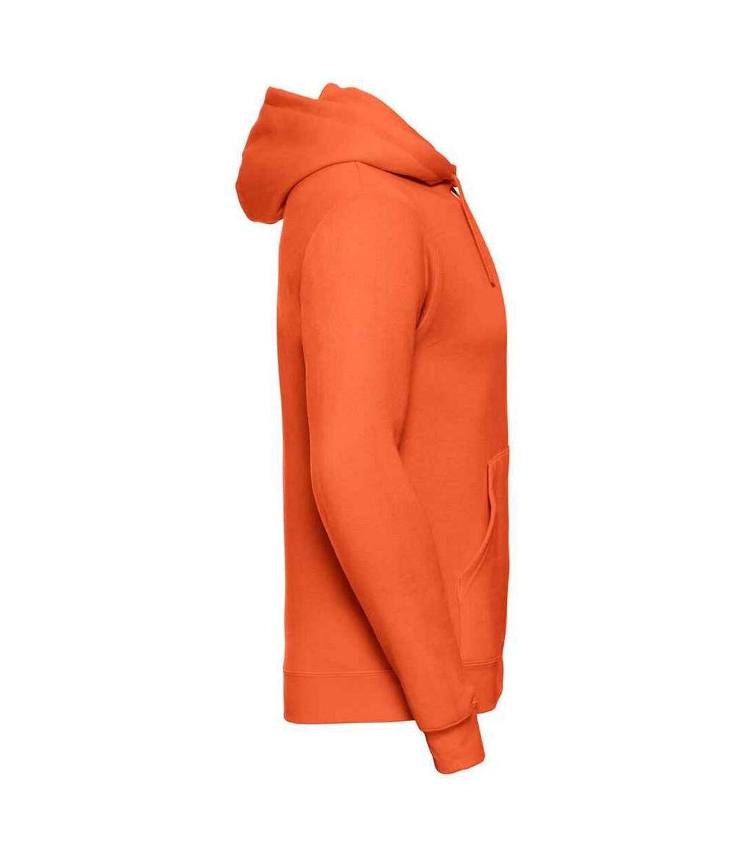 Mens Plain Hoodie Orange Russell-3