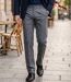 WINCHESTER WARD2G — Pantalon à carreaux gris : élégance habillée et coupe droite-1