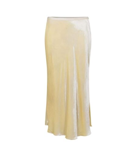 Womens/ladies Silk Maxi Skirt Cream Ralph Lauren