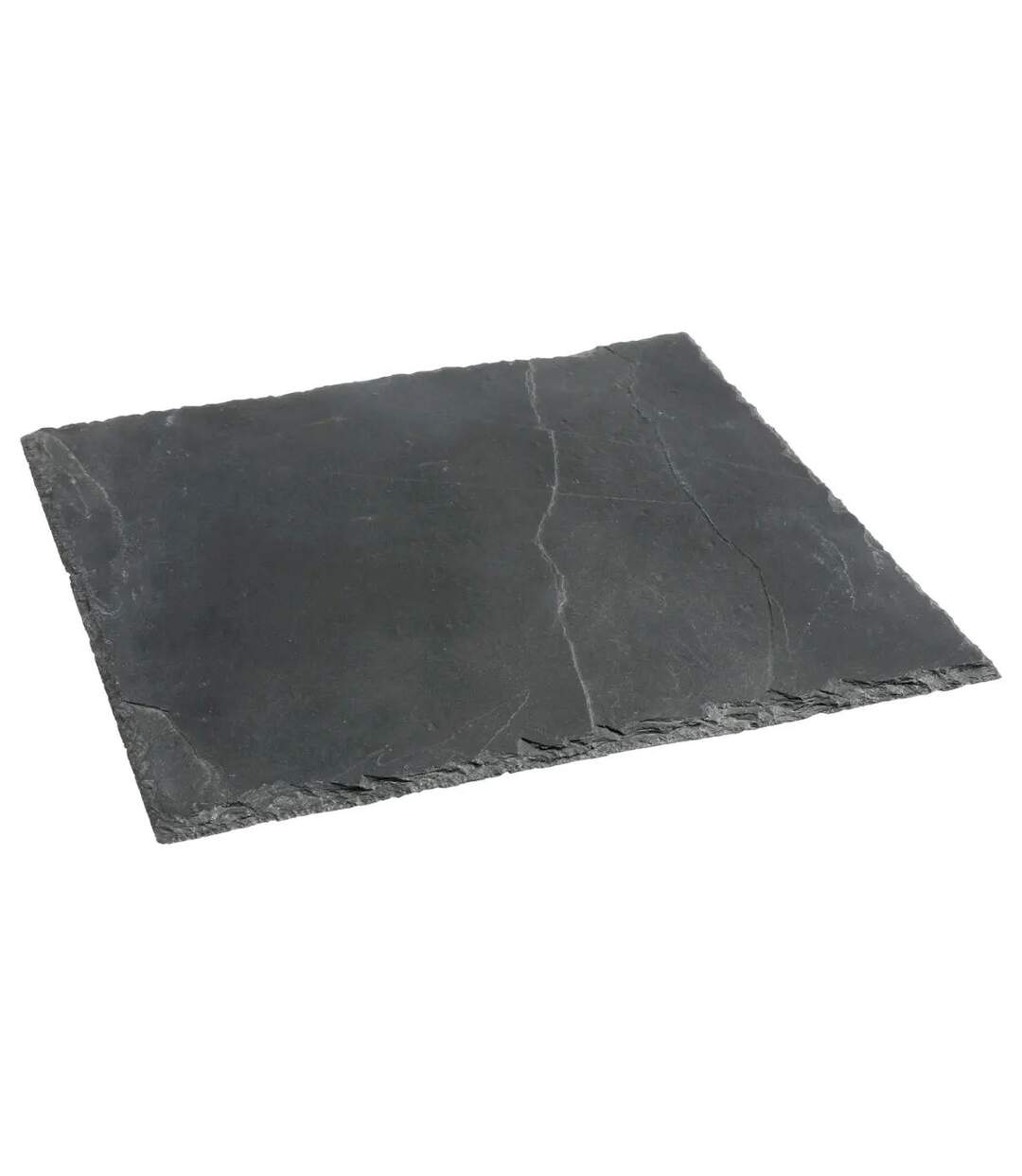 Lot de 6 Assiettes Carrées Ardoise 30cm Gris-2