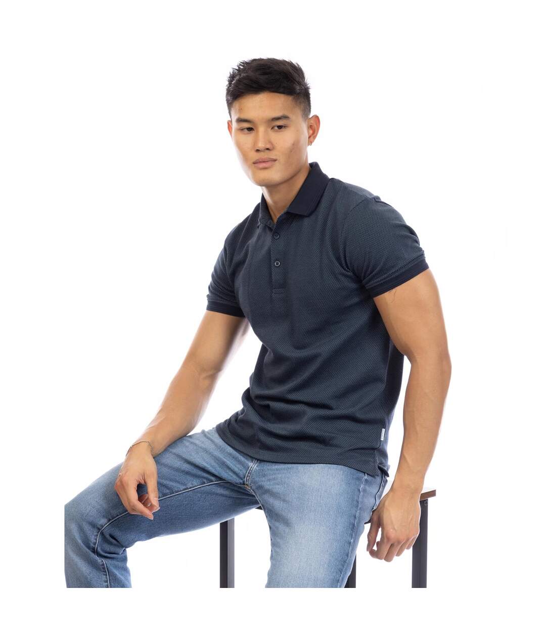 Polo Cosway Homme Bleu Marine Peter Werth-4