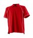 Polo homme rouge / blanc Finden & Hales