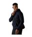 Mens Naddle Fleece Full Zip Hoodie Navy Black Regatta-1