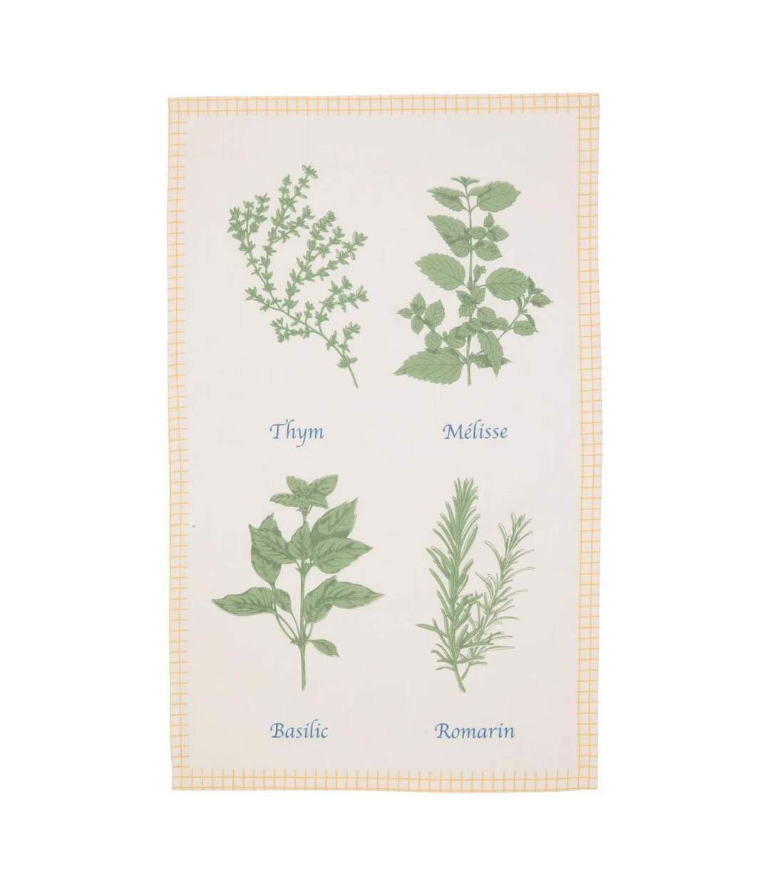 Lot de 3 Torchons Garrigue 45x70cm Blanc-4