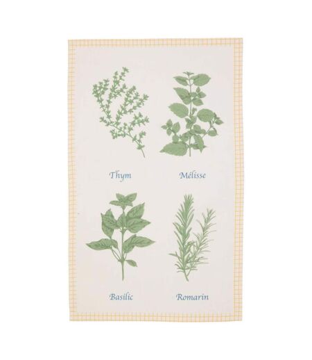 Lot de 3 Torchons Garrigue 45x70cm Blanc