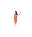 Robe Mi-longue Motif/style Imprimé Girafe Femme Orange AX Paris-1