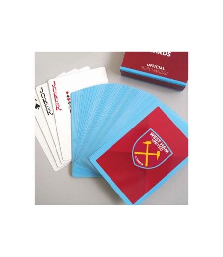 West Ham United FC Playing Card Deck (Burgundy/Blue) (One Size) - UTBS2701