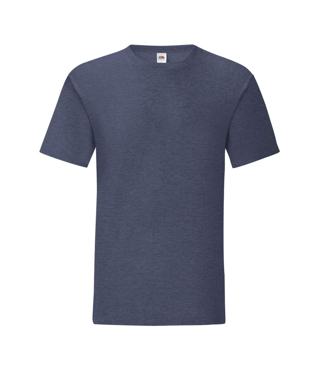 T-shirt Iconic Homme Bleu Marine Chiné Fruit Of The Loom-1